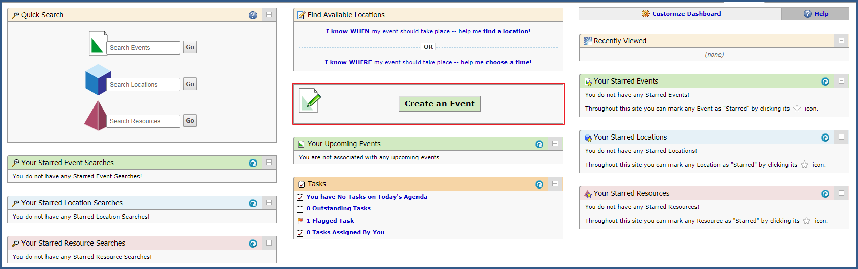 Create Event 1 Create Event 1
